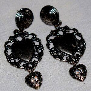 Vintage Heart Earrings